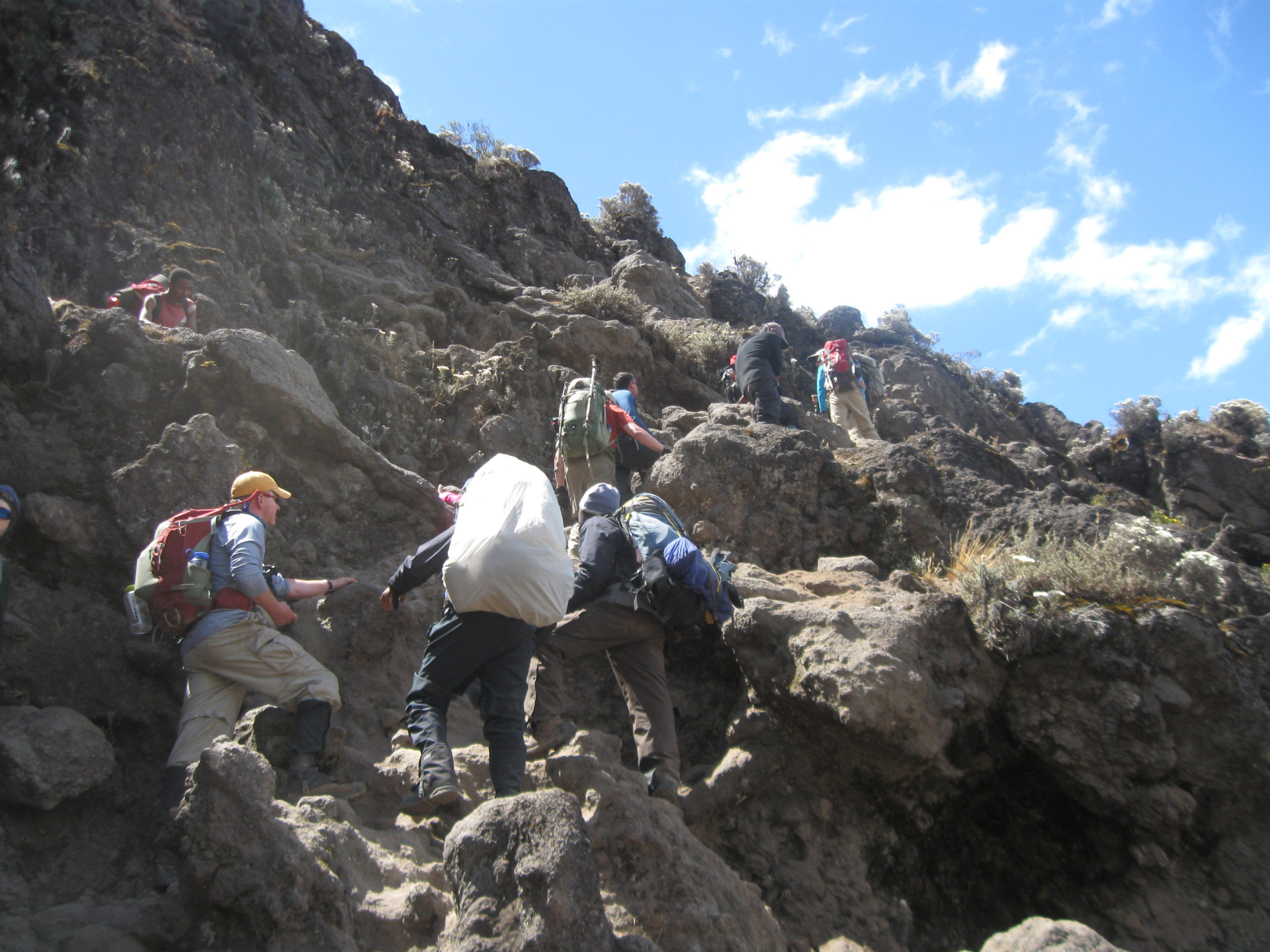 This group used a hiking training leg workout plan to prepare for its mountain hike.