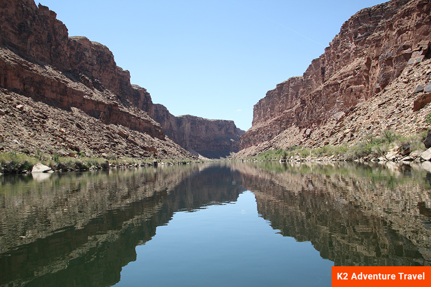 Colorado River at the bottom of the canyon