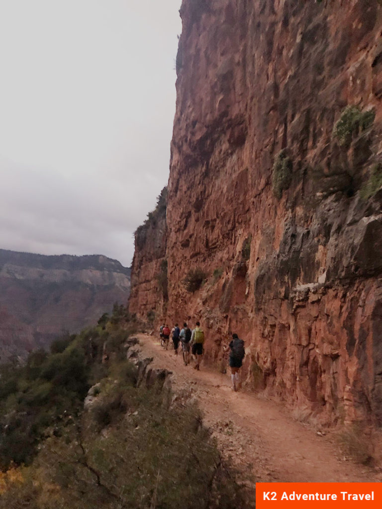 Heading down the canyon from the North Rim