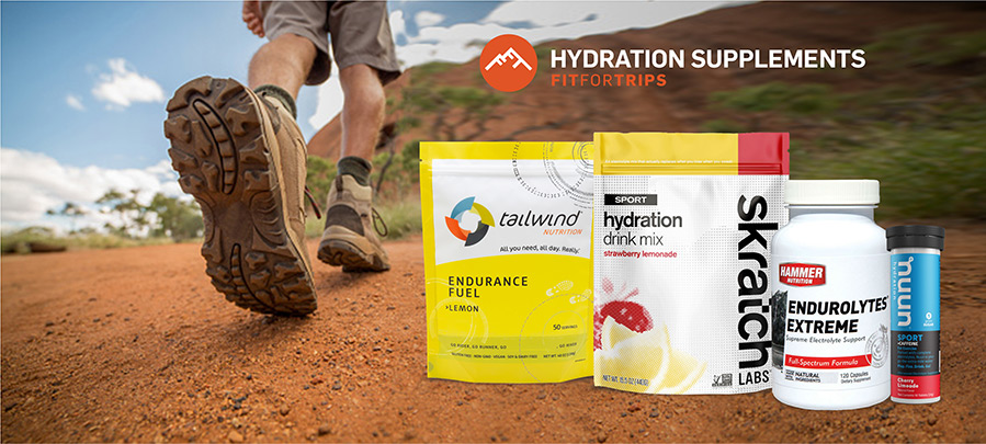 Stay hydrated while training and hiking.
