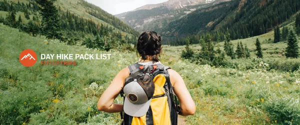 What to add to your day hike pack list.