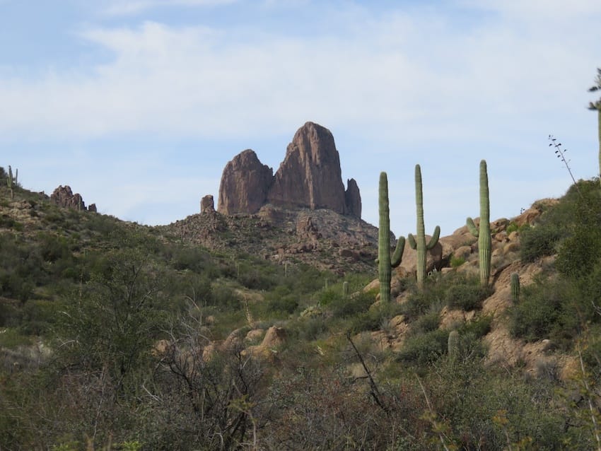 Miners Needle in Superstition Mountains.