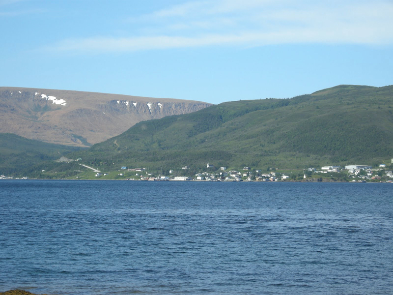 Woody Point and the Tablelands Mountains viewed from Norris Point.