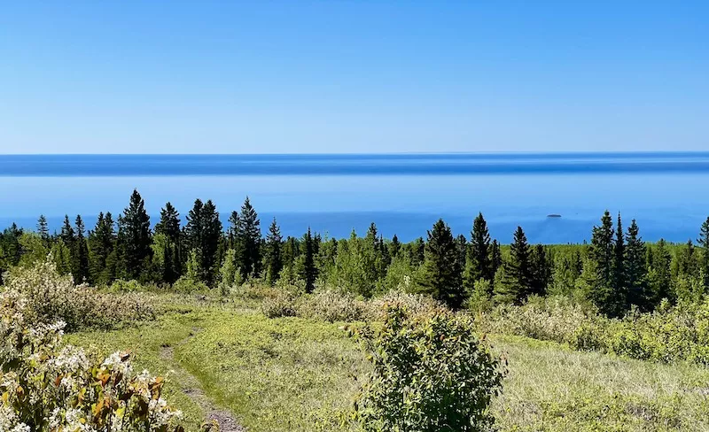 View of Lake Superior from Wildflower Hill.